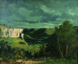 Courbet - white cliff landscape