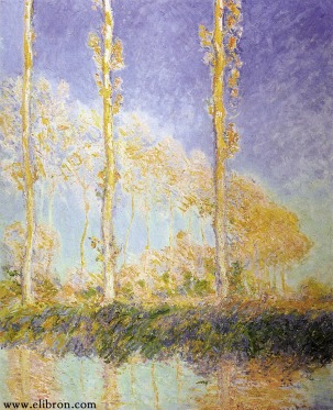 Monet poplars on the epte - asymmetrical