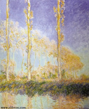 Monet poplars on the epte - asymmetrical